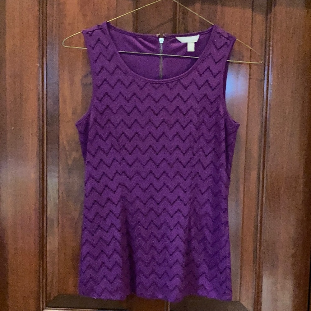 Magenta Blouse with Zipper back